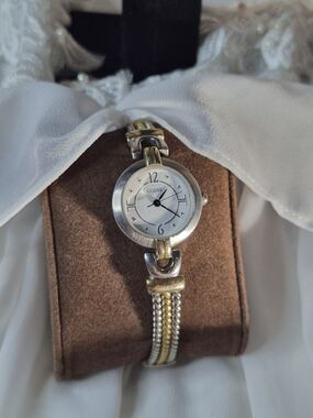 GUESS Two-Tone Silver and Gold Ladies Bracelet Watch